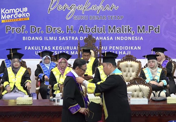 Prof Dr Abdul Malik Dikukuhkan Sebagai Guru Besar Tetap Umrah Harian