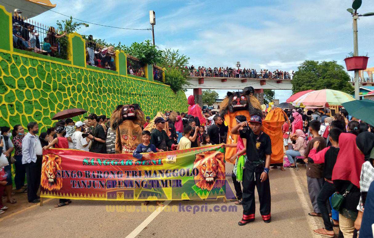 Peserta pawai budaya yang digelar Pemko Tanjungpinang pada tahun 2023 lalu-f/zulfan-hariankepri.com